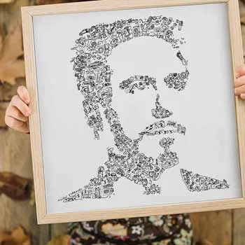 DrawInside Tony Stark affiche 20x20 Iron Man