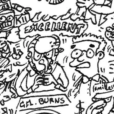 DrawInside Mr Burns Simpsons affiche 20x20 cm Excellent