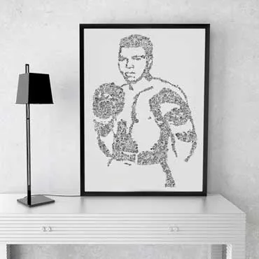 DrawInside Muhammad Ali affiche A4 21x30 cm boxe