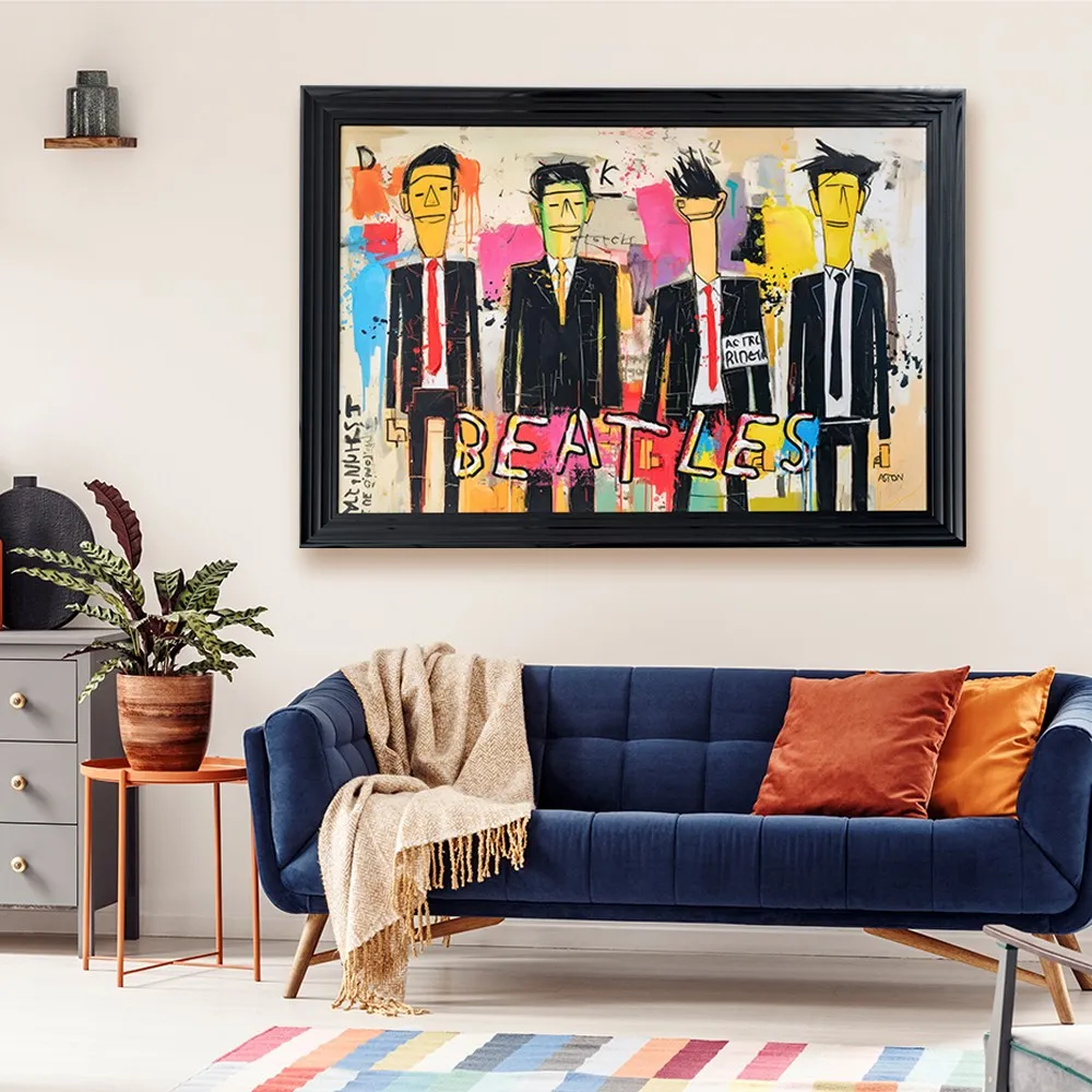 Lacorne Décoration 230520 Beatles toile 80x120 cm musique
