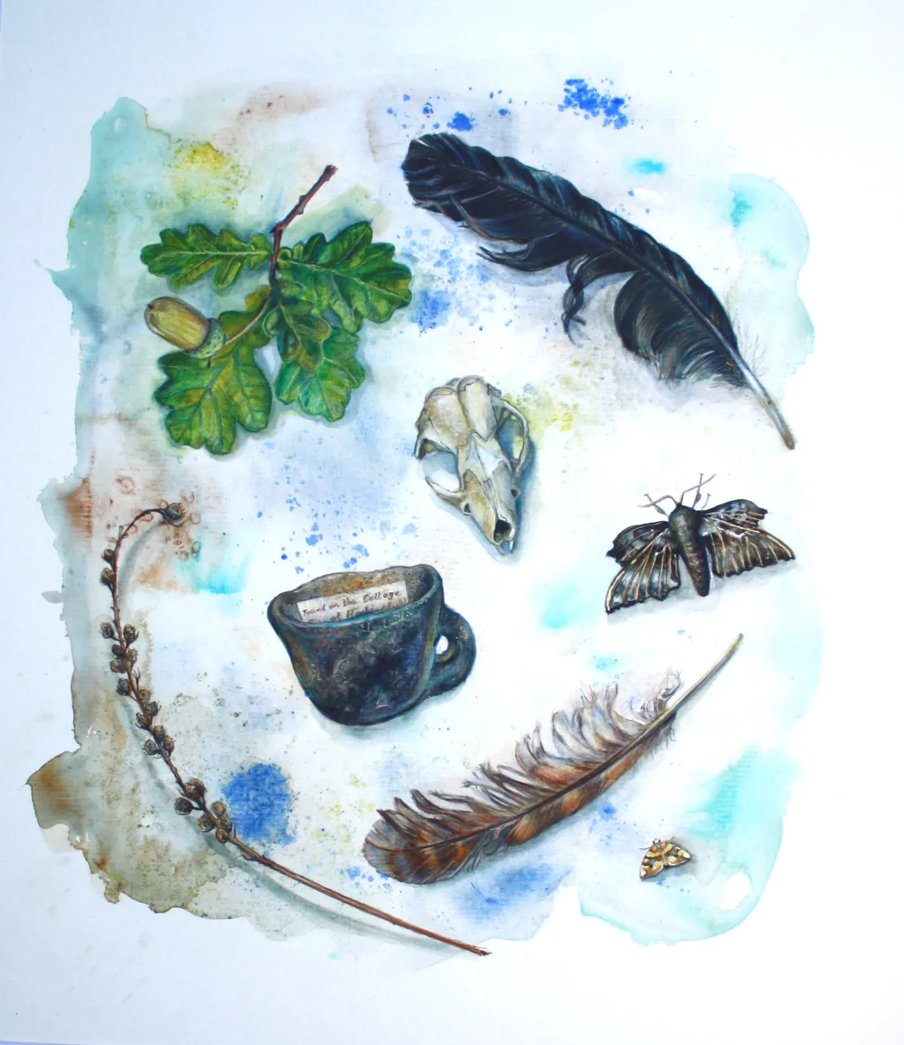 Helena Perry Spell to Learn peinture originale apprentissage