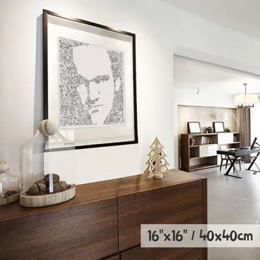 DrawInside Quentin Tarantino affiche 30x30 cinéma