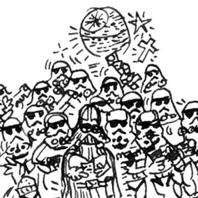 DrawInside Stormtrooper Star Wars affiche 30x30 cm