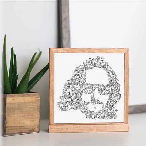 DrawInside Big Lebowski affiche 30x30 cm The Dude