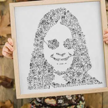 DrawInside Ozzy Osbourne affiche 30x30 cm rock