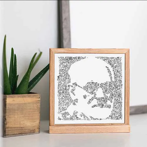 DrawInside Sigmund Freud affiche 30x30 cm psychanalyse