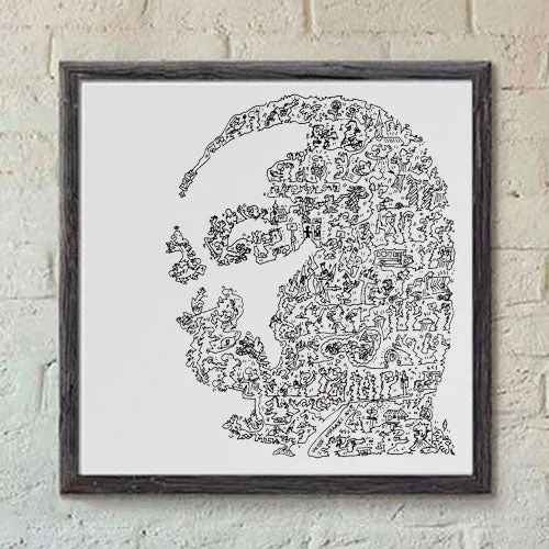 DrawInside Martin Luther King Jr affiche 30x30 cm papier mat