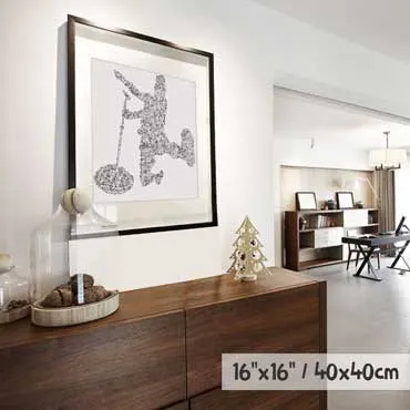 DrawInside Elmer Food Beat affiche 30x30 cm rock
