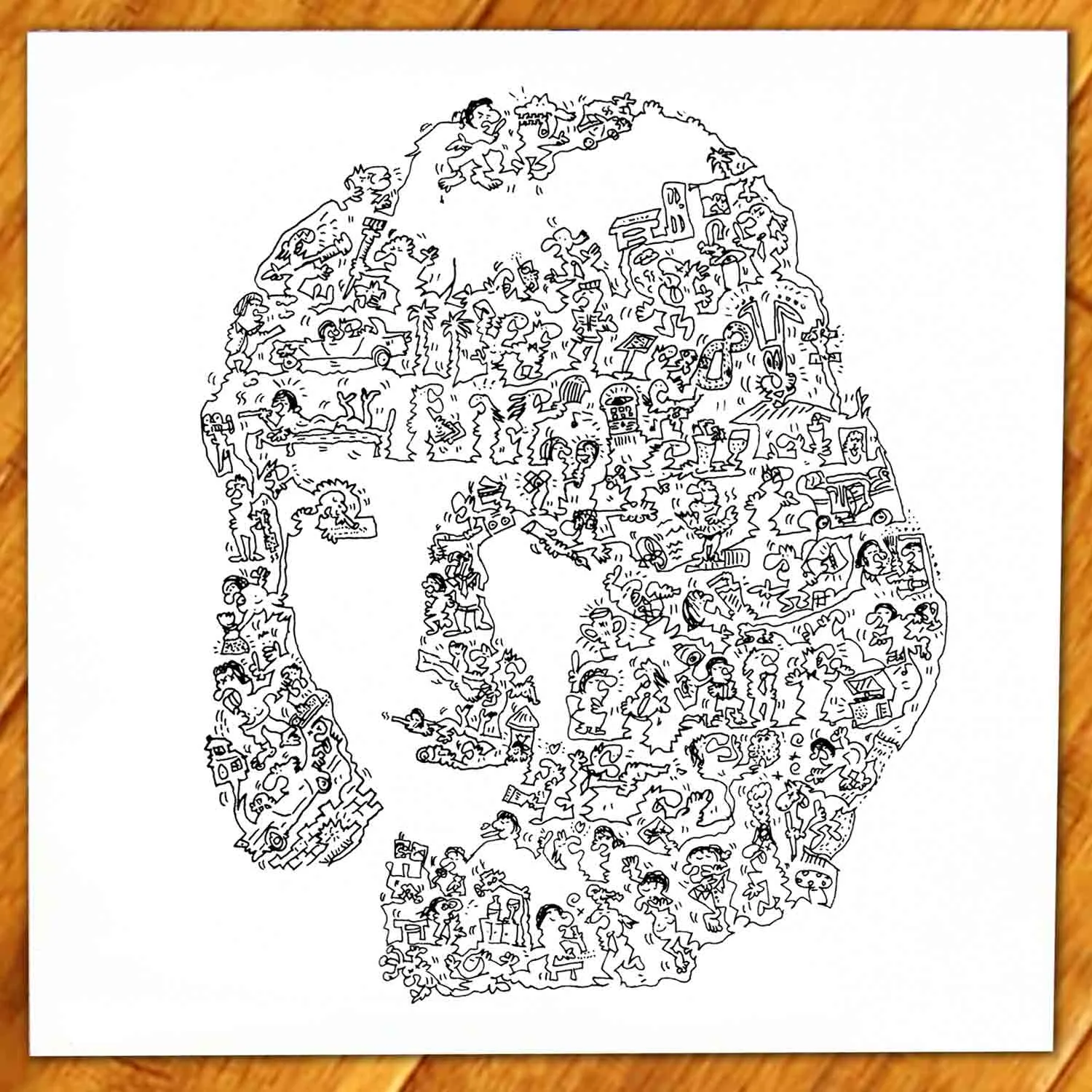 DrawInside Uma Thurman affiche 20x20 cm film
