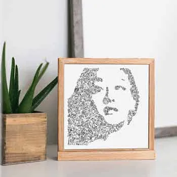 DrawInside Mao Asada affiche 30x30 cm patinage
