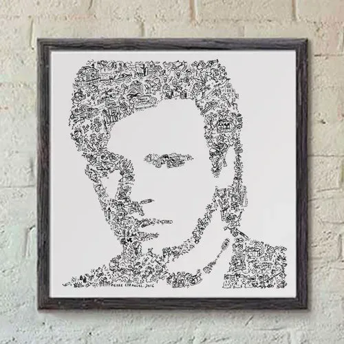 DrawInside MacGyver affiche 20 x 20 cm papier mat