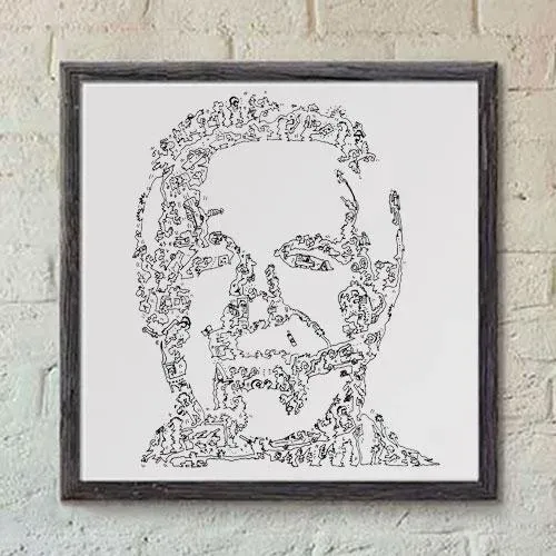 DrawInside Hannibal Smith A-Team affiche 30x30 cm