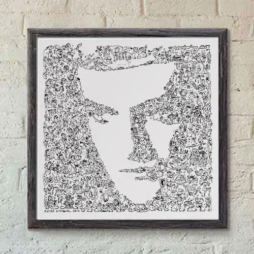 DrawInside Joffrey Baratheon affiche 20x20 cm GOT