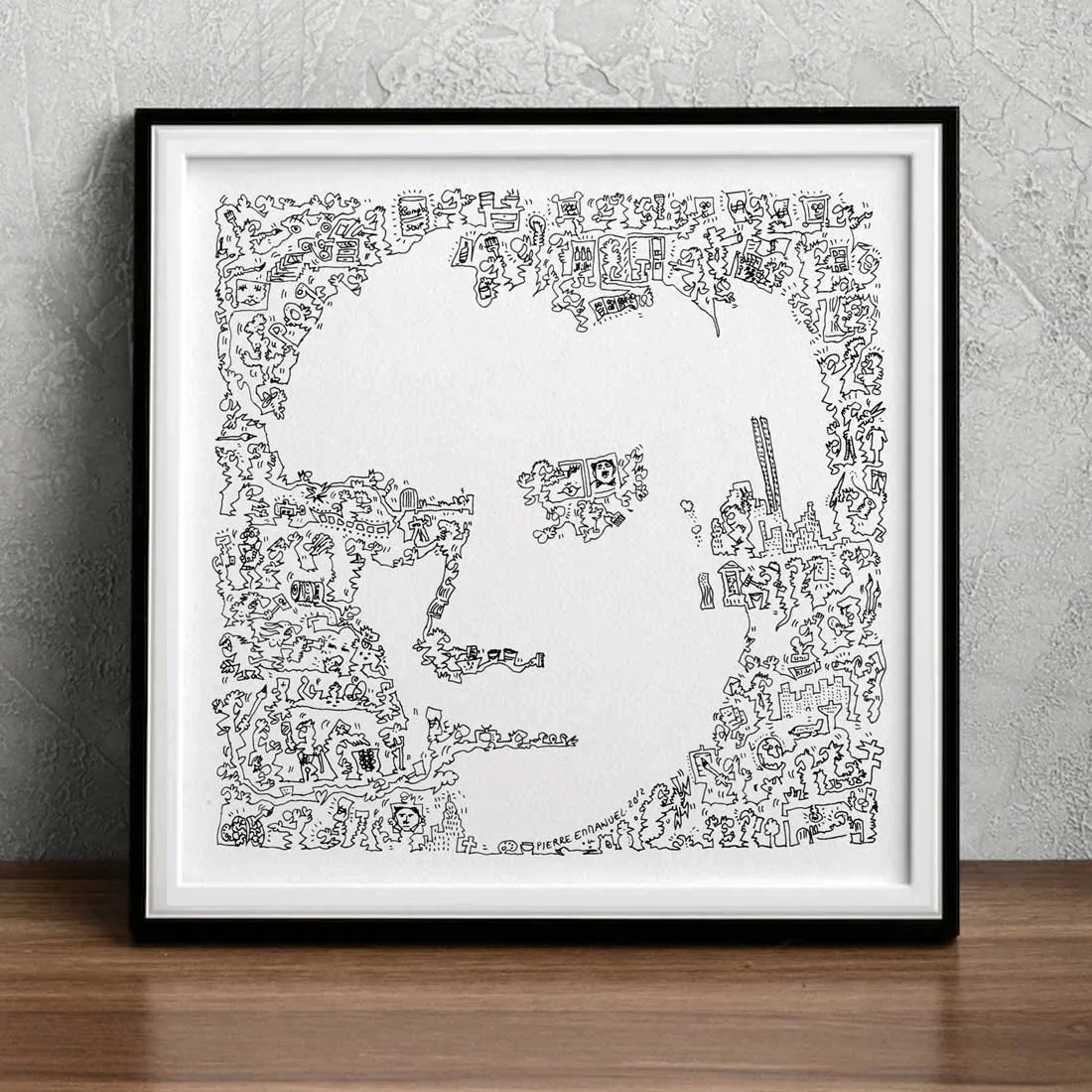 DrawInside Andy Warhol affiche 30x30 pop art