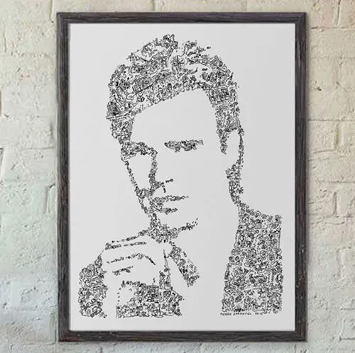 DrawInside MacGyver affiche A3 série TV bricolage