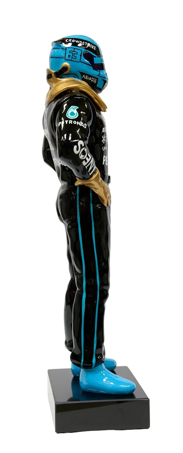 Lacorne Decoration Pilote Merco D429 sculpture 150 cm bleu noir