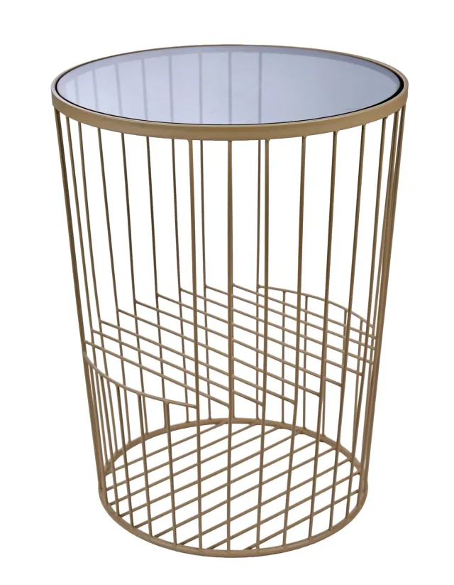 Lacorne Décoration VB13 Cylia table d'appoint 52x40 cm ronde