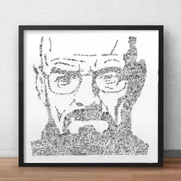 DrawInside Heisenberg Breaking Bad affiche 30x30 cm