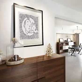 DrawInside Tintin and Snowy affiche poster signé