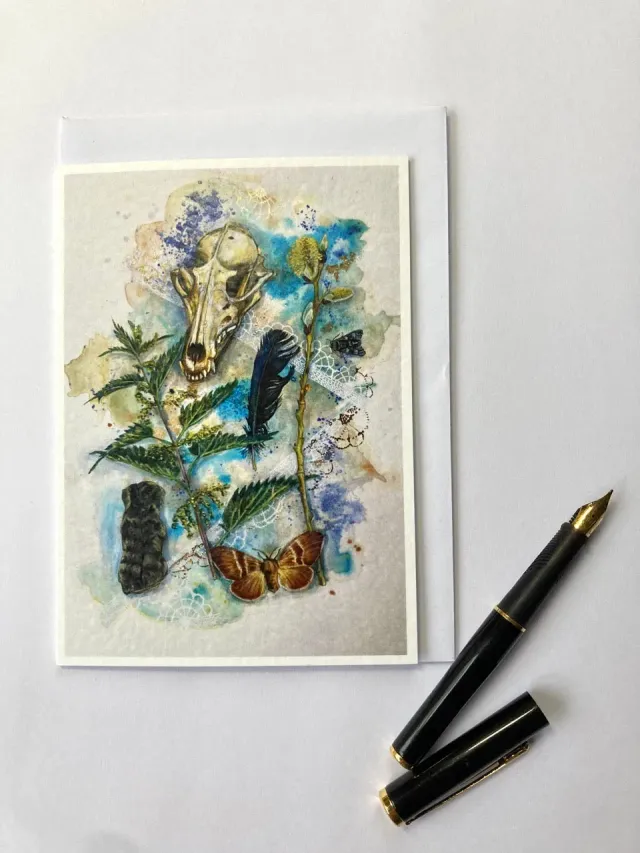 Helena Perry Everyday Magic carte de voeux A6 papillon doré