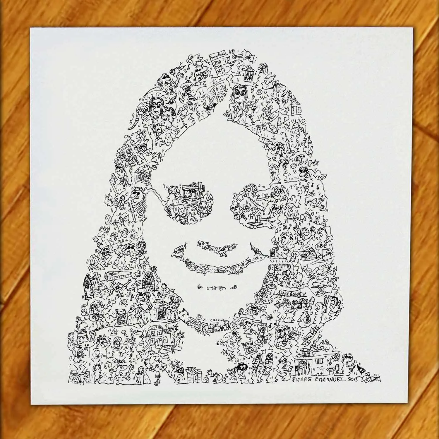 DrawInside Ozzy Osbourne affiche 30x30 cm rock