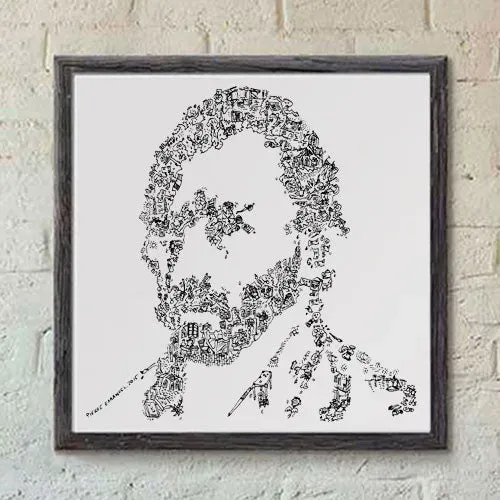 DrawInside Van Gogh affiche 30x30 cm papier mat