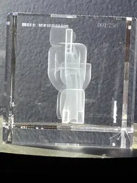 Le Digraphe Morpho Sur Mesure bloc verre 6x6x9 cm