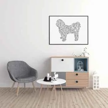 DrawInside Shih Tzu affiche A3 chien de compagnie