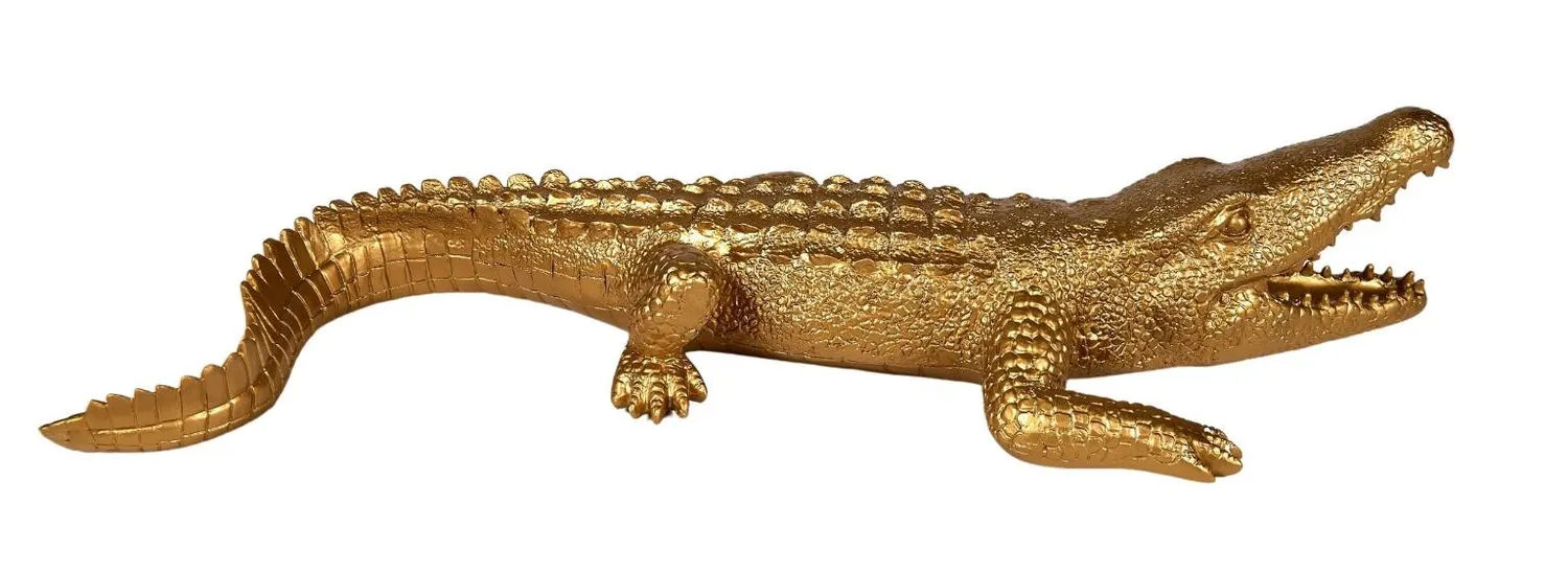 Lacorne Décoration D137/OR Crocodile Dundee sculpture 70 cm