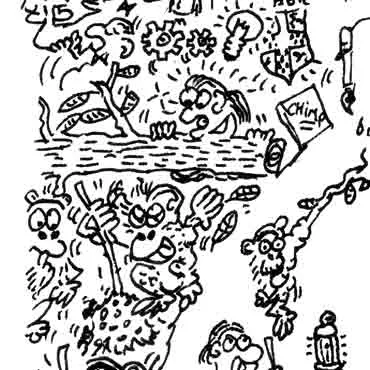 DrawInside Jane Goodall affiche 30x30 cm signée