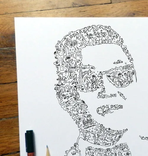 DrawInside Psy affiche 30x30 cm Gangnam Style