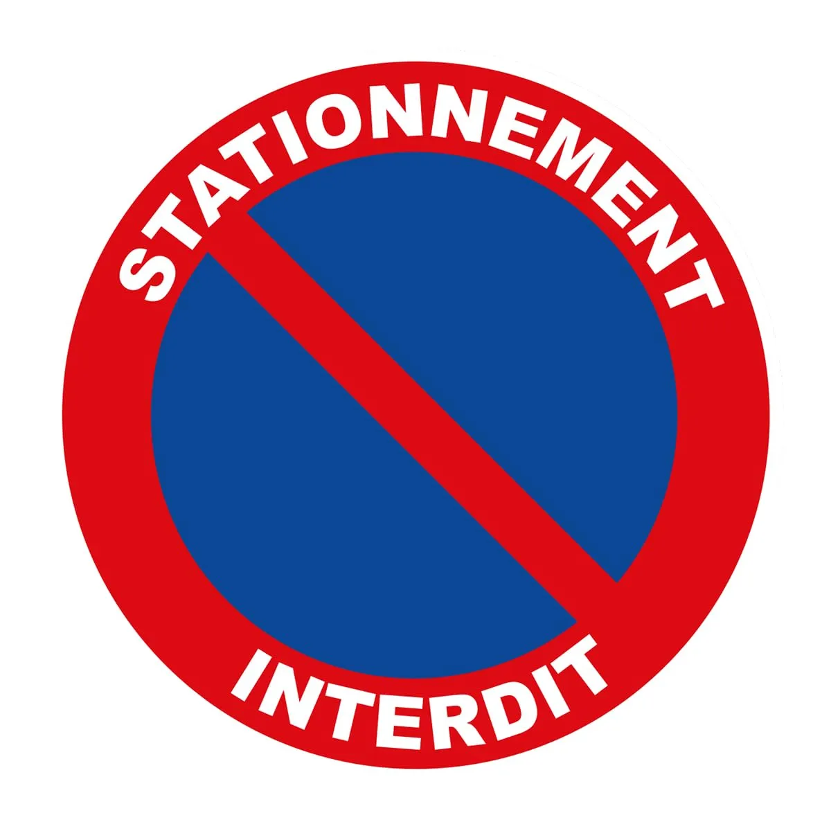 Ambiance-Sticker Défense de Stationner autocollant 25 cm sortie voitures