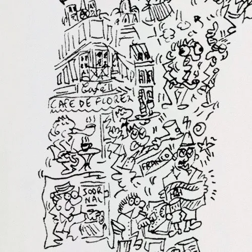 DrawInside Albert Camus affiche A4 21x30 cm littérature