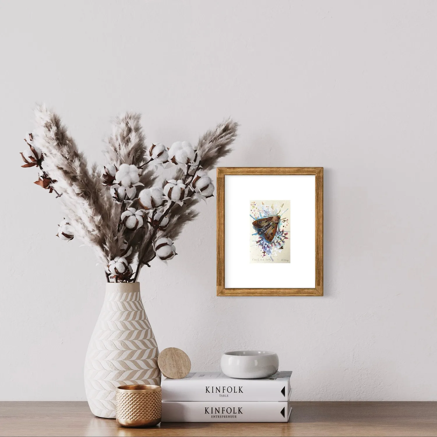 Helena Perry Heart and Dart miniature papillon feuille d'or