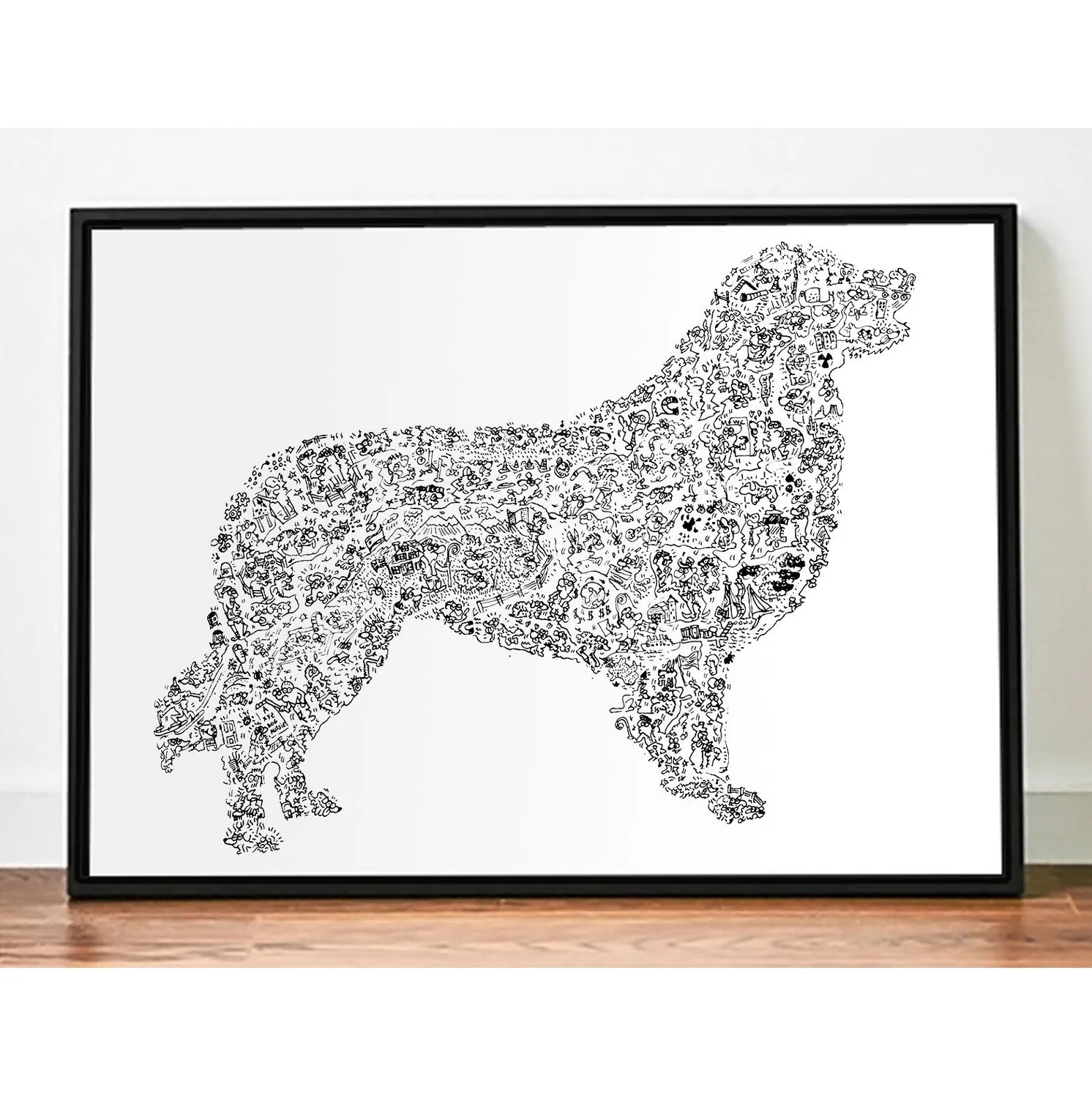DrawInside Berger australien affiche A4 21x30 cm signée