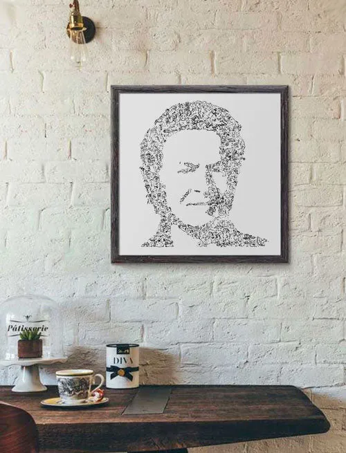 DrawInside Don Henley - The Eagles affiche 30x30 rock