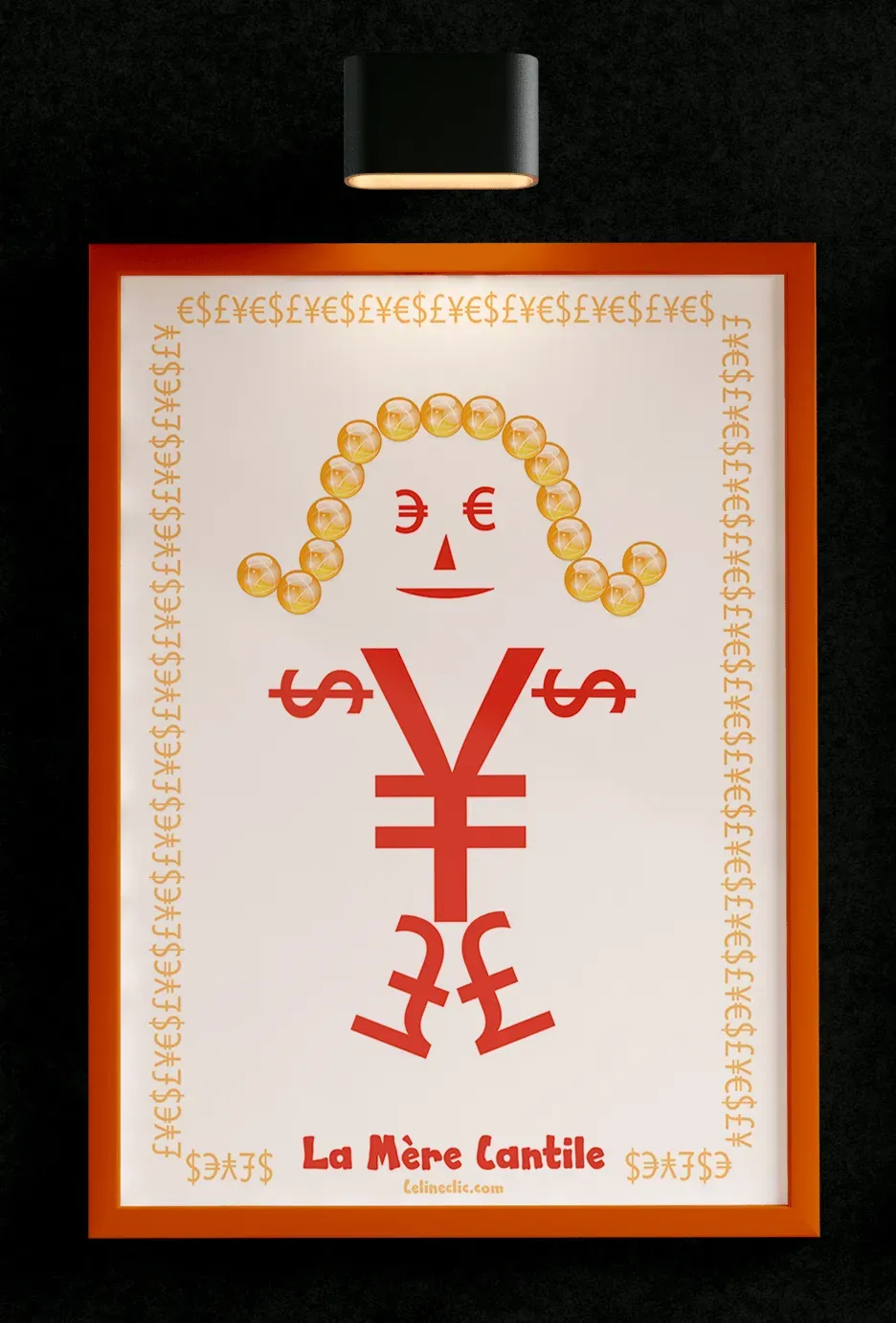 Celineclic And Create La Mère Cantile affiche 20x30 cm brillant
