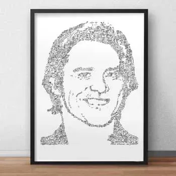 DrawInside Jim Carrey affiche A4 21x30 cm papier mat
