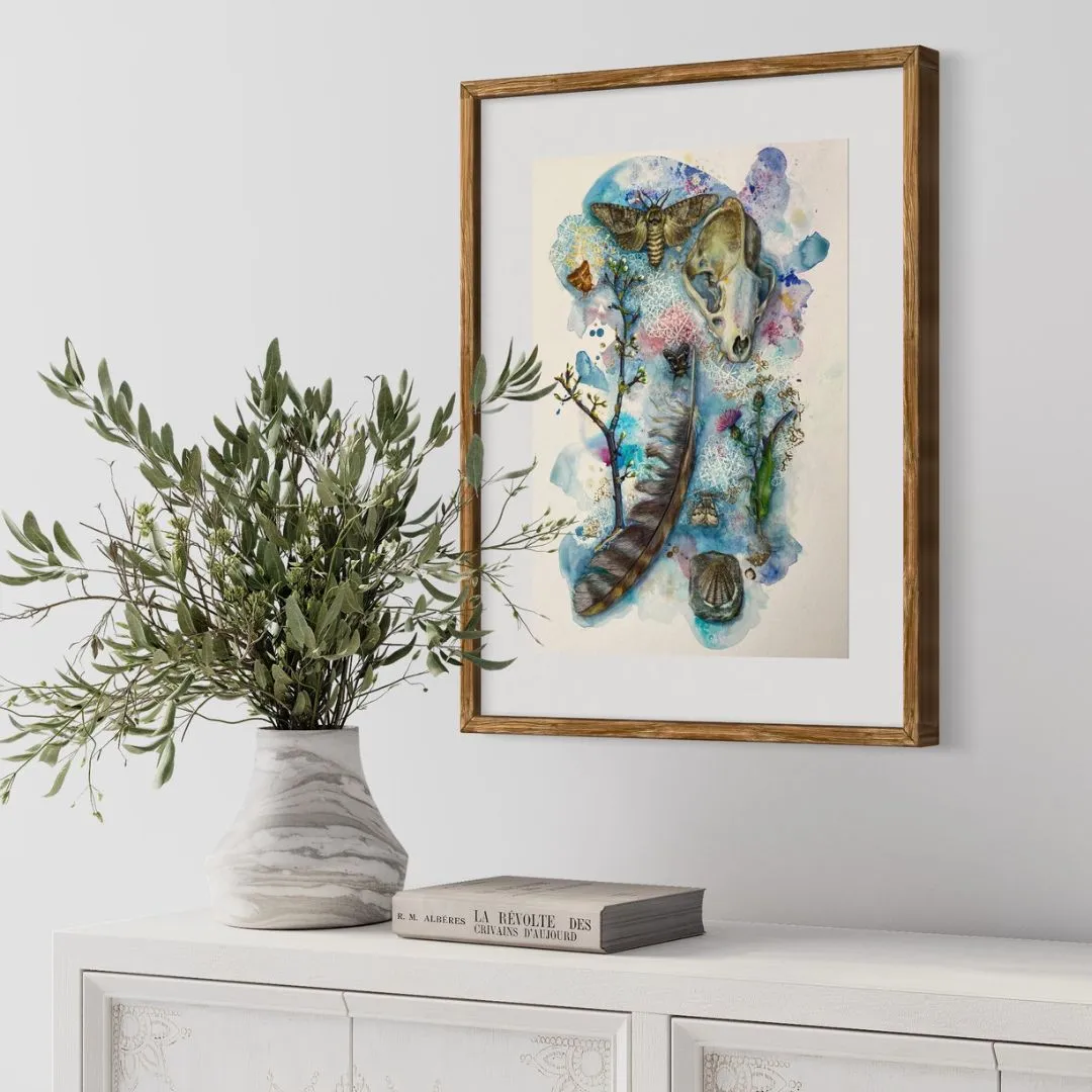 Helena Perry Spell For Sorrow peinture originale 29x41cm