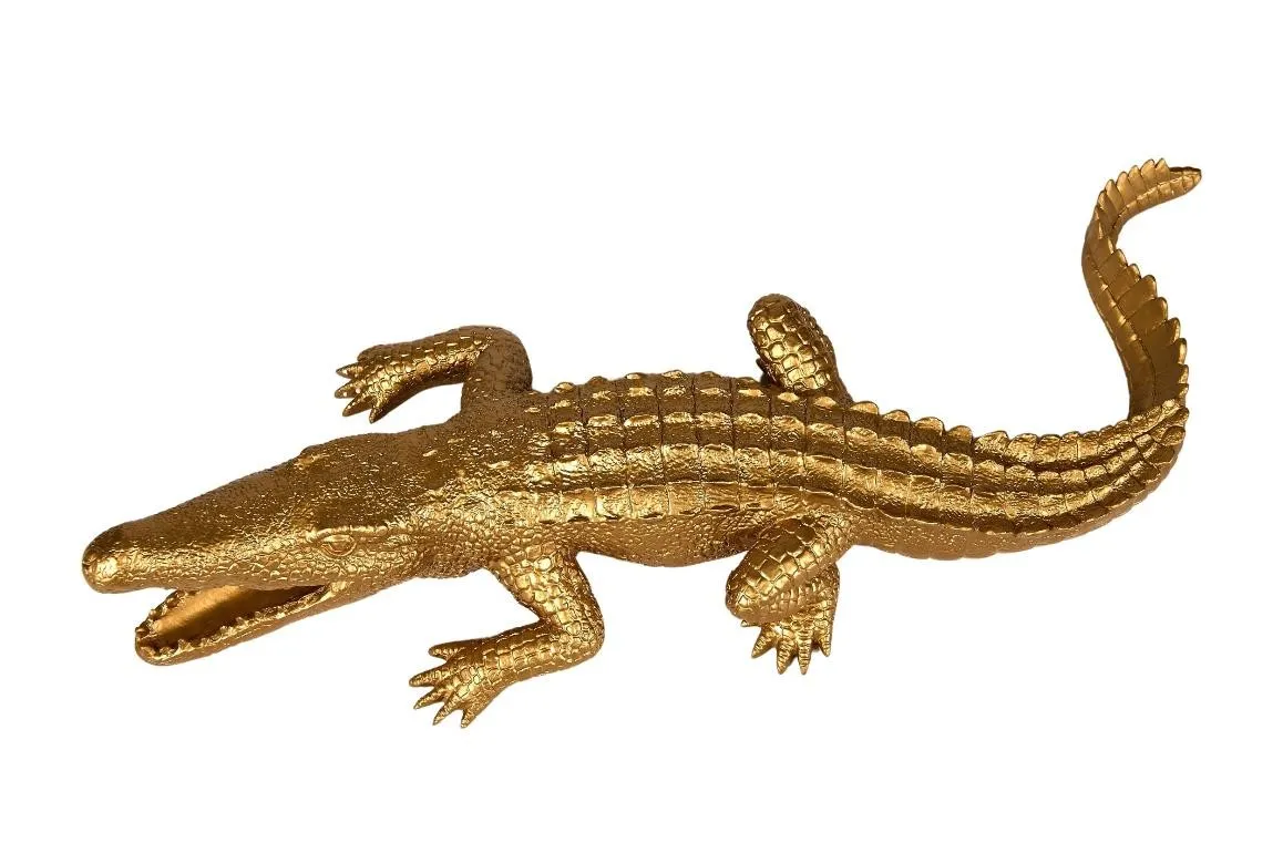 Lacorne Décoration D137/OR Crocodile Dundee sculpture 70 cm