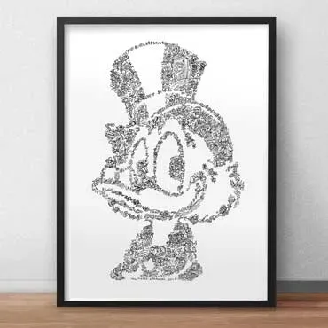 DrawInside Scrooge McDuck affiche A3 30x42 cm papier mat