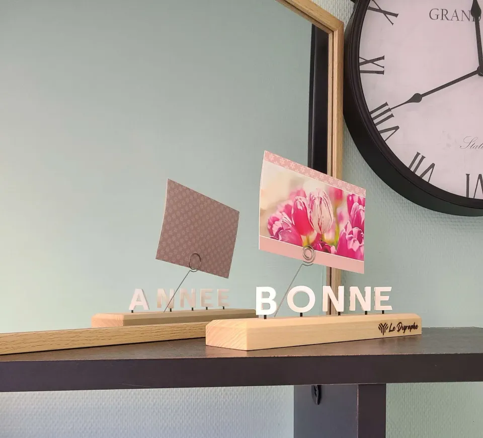 Le Digraphe Bonne Année digraphe porte-photo festif