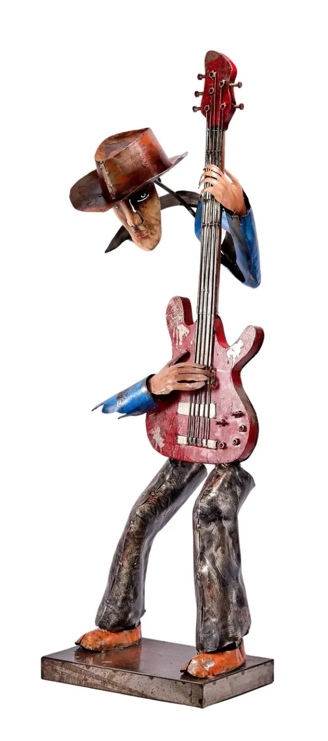 Lacorne Décoration Guitariste CO-231201/S statue métal 60 cm