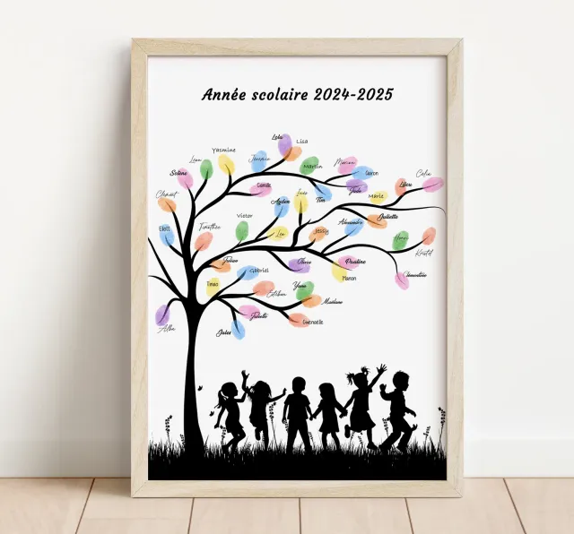 Papeterie Créative Arbre à Empreintes Souvenir de Classe école