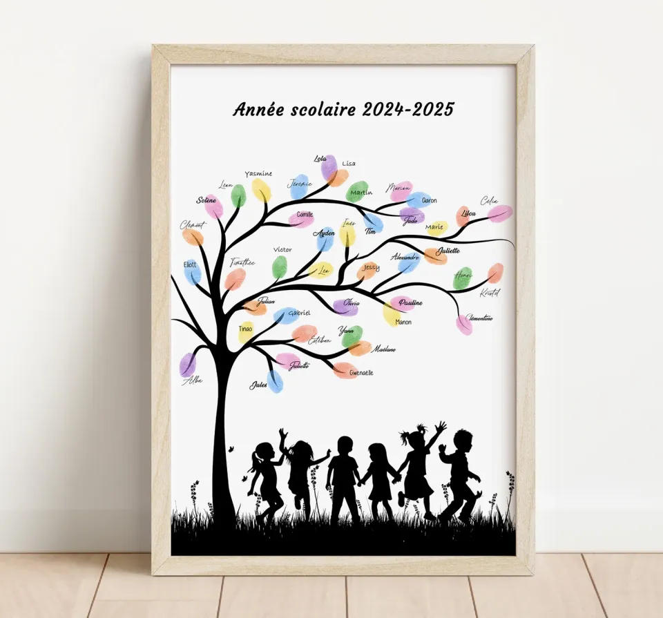 Papeterie Créative Arbre à Empreintes Souvenir de Classe école