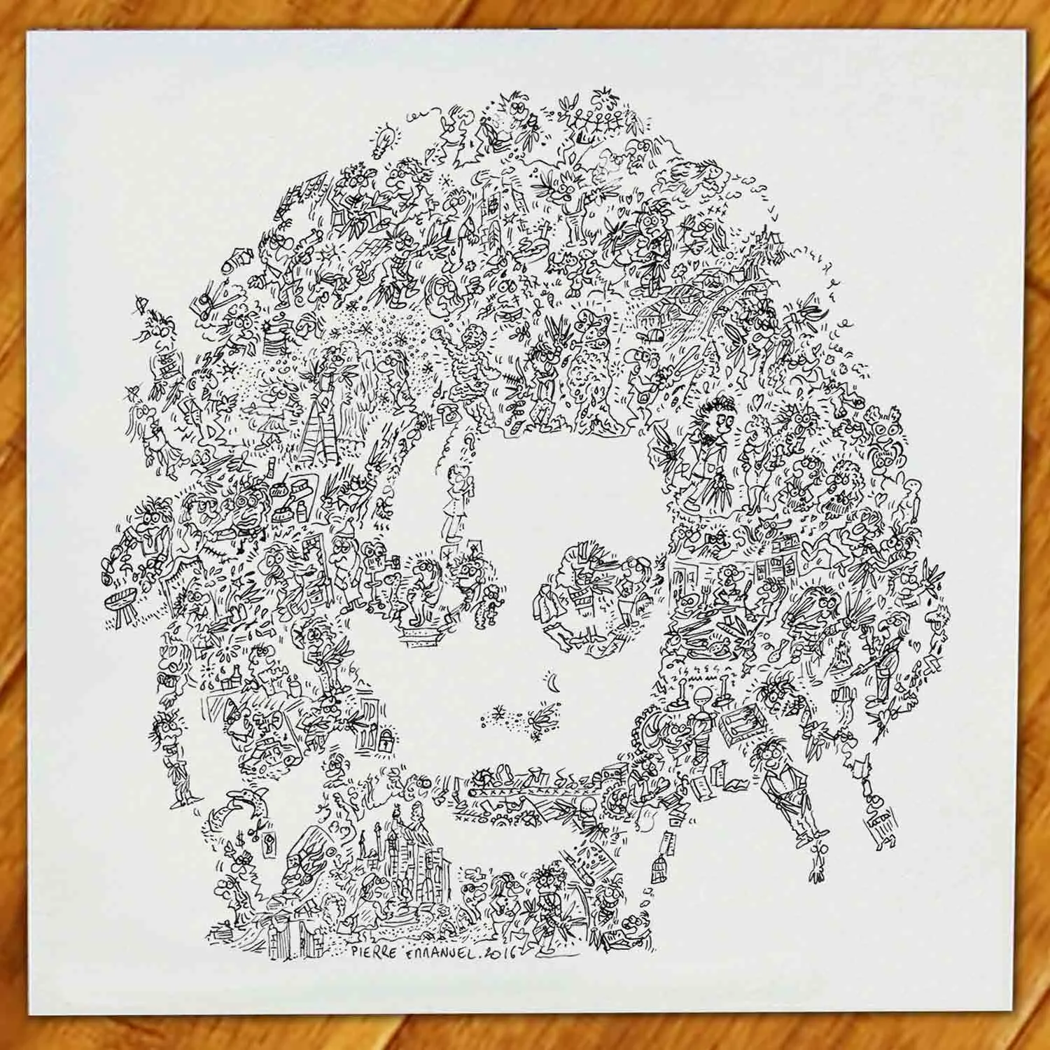 DrawInside Edward Scissorhands affiche 20x20 cm cinéma