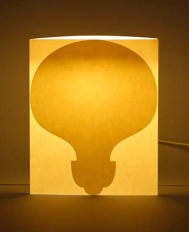 Risette Hide & Switch Bulb lampe papier 25 cm