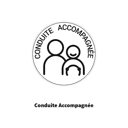 Ambiance-Sticker Conduite Accompagnée disque autocollant 15 cm