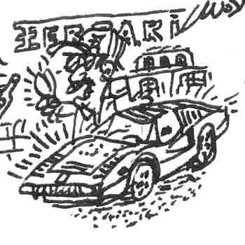DrawInside Magnum P.I affiche A3 30x42 cm signée