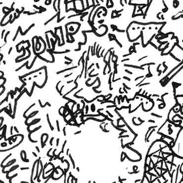 DrawInside Van Halen Frankenstrat affiche A3 citation rock